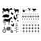 12 Pack: Farmhouse Icon & Border Plastic Stencils, 7" x 10" by Craft Smart®